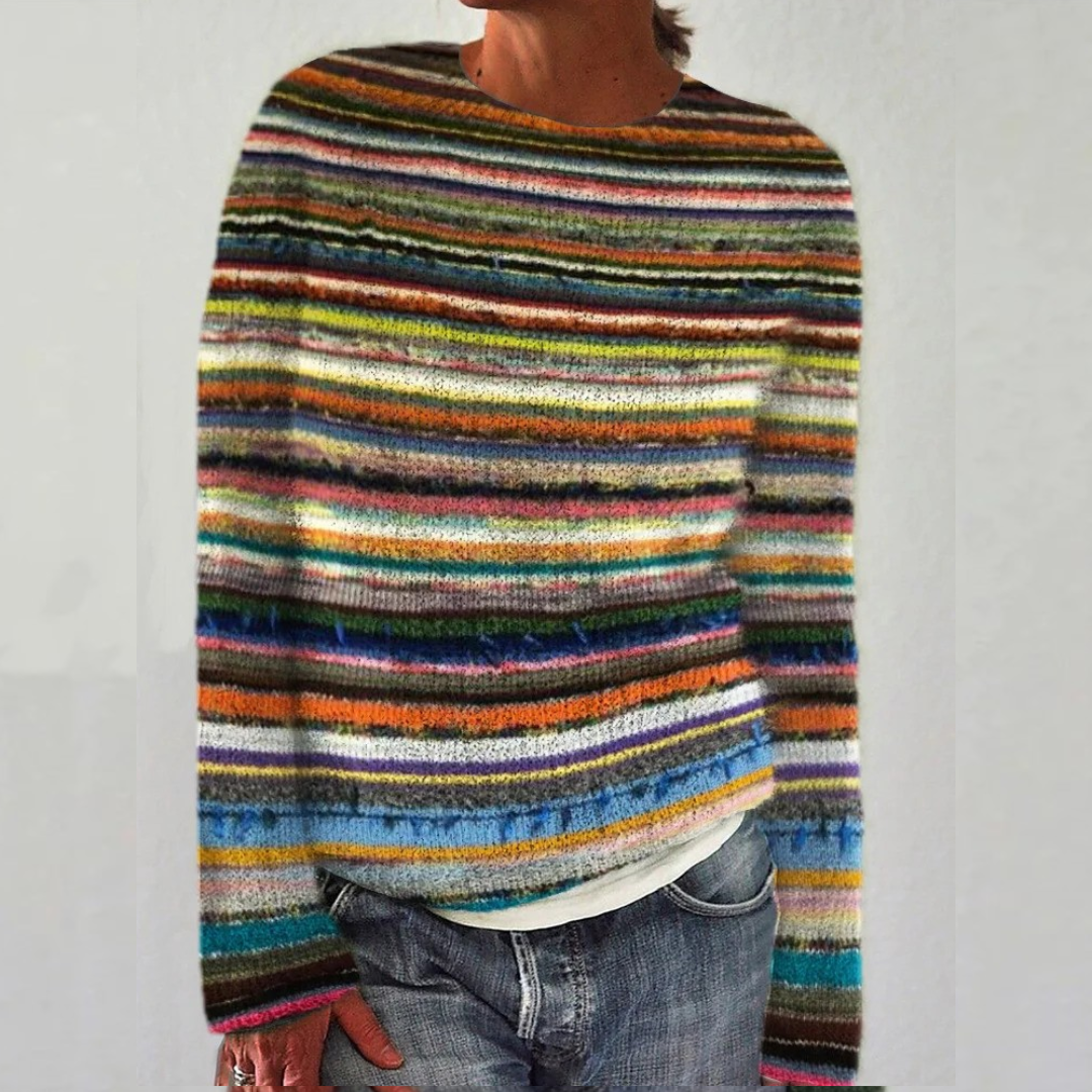Andrea - Wygodny retro sweter
