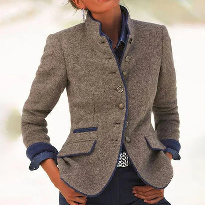 Valeria | Elegancka kurtka z wysokim kołnierzem