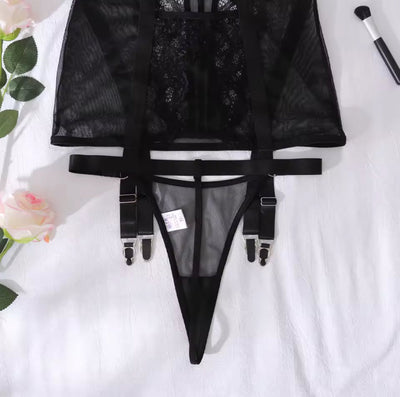 Alessandra™ | Fekete Sátoros Éjjeli Ruha Mirage