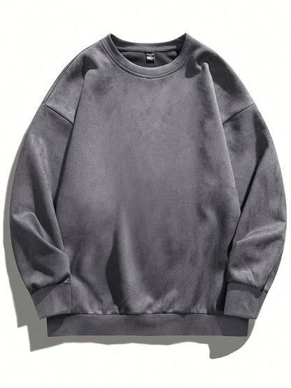 Nicholson – Swobodna Koszula z Długim Rękawem i Okrągłym Dekoltem