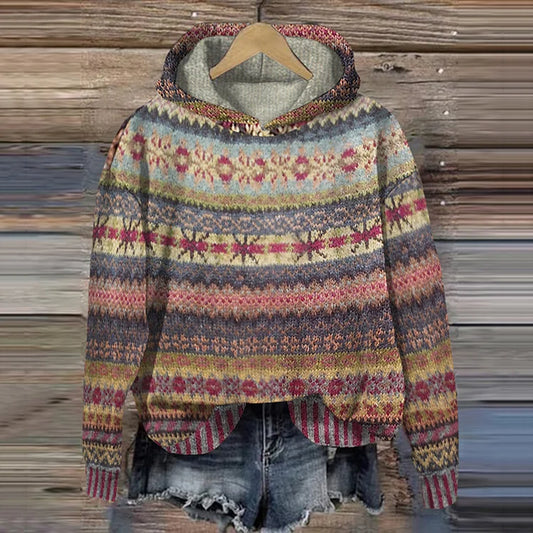 Lenka - Wygodny etniczny sweter