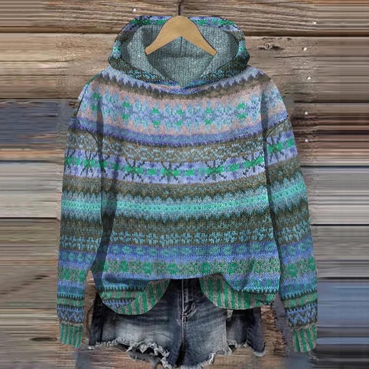 Lenka - Wygodny etniczny sweter