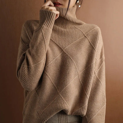Marcelle | Gruby sweter z golfem