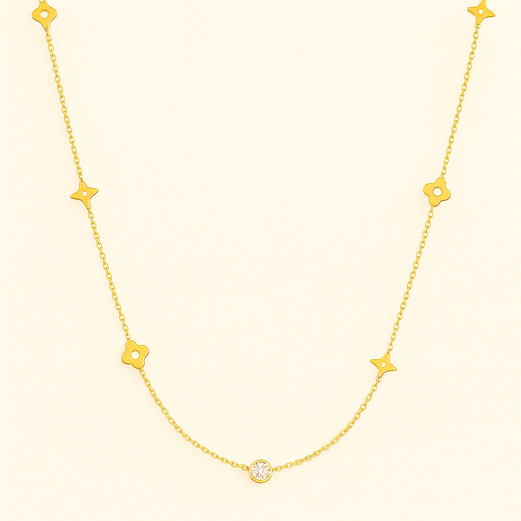 CARRIE Złoty Klee Ketting