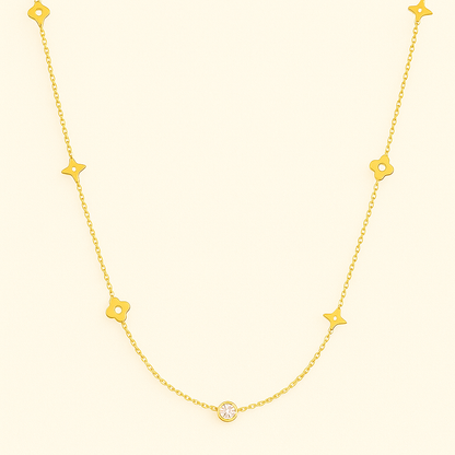 CARRIE Złoty Klee Ketting
