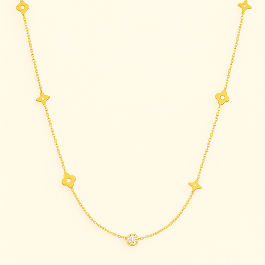 CARRIE Złoty Klee Ketting