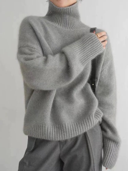 LINEA | Sweter z wysokim kołnierzem