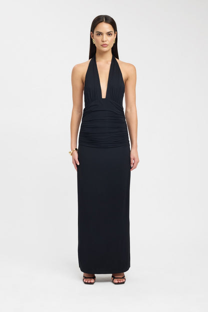 Alessia | Elegancka sukienka maxi na szyję