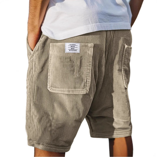 Szymański™ | Krótkie eleganckie szorty z weluru