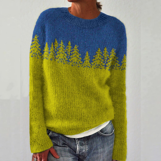 Silvana - Wygodny retro sweter
