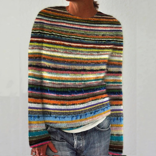 Andrea - Wygodny retro sweter