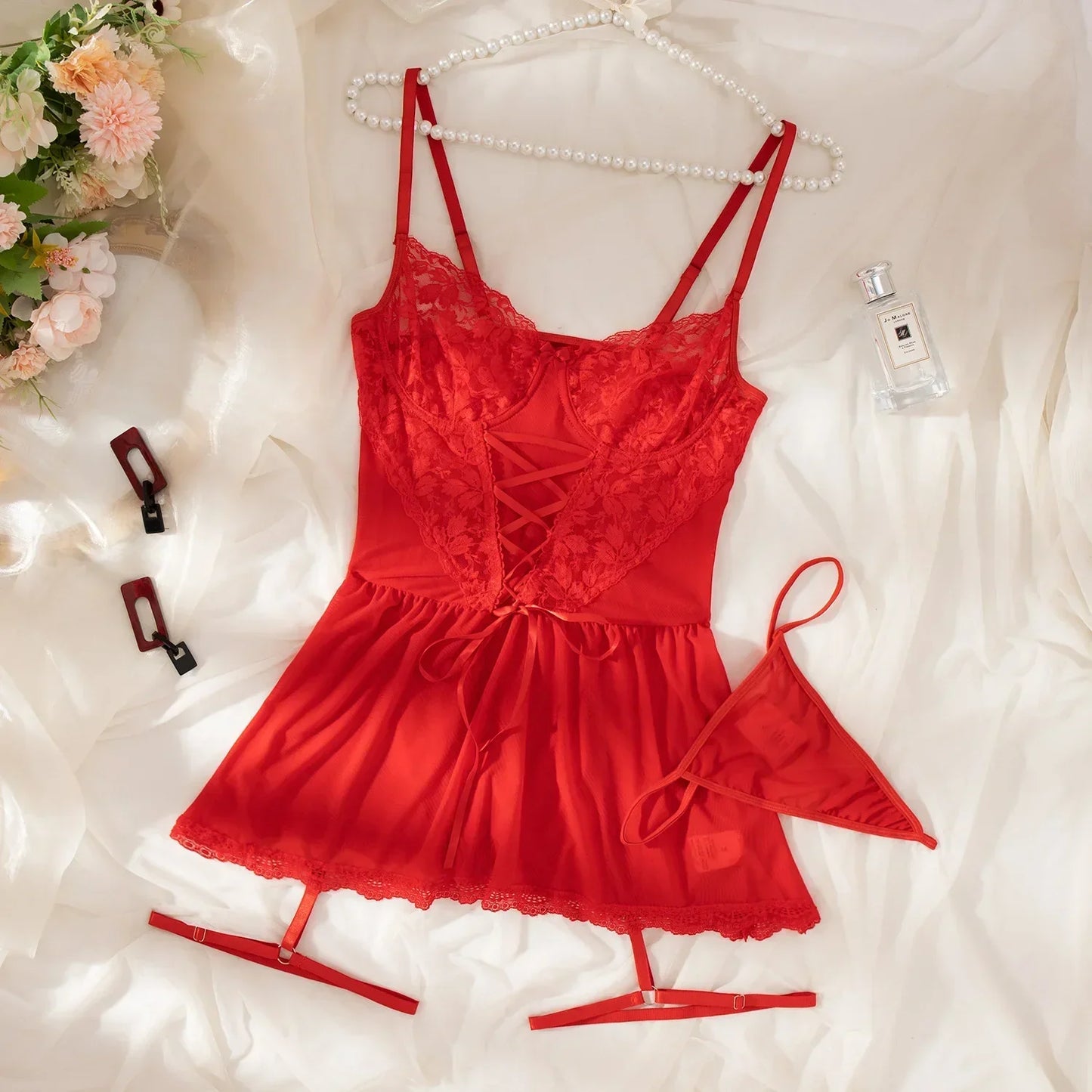 Nova™ | Elegancka koszula nocna z kwiatowym wzorem