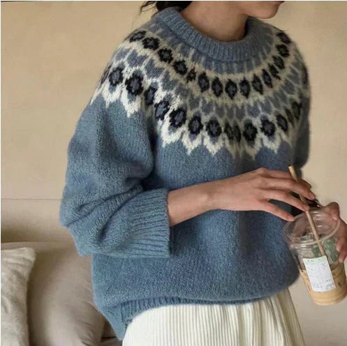 Sophie | Stylowy sweter żakardowy
